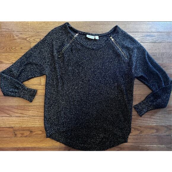 Bisou Bisou Michele Bohout Black Gold Long Sleeve Medium - Picture 2 of 9